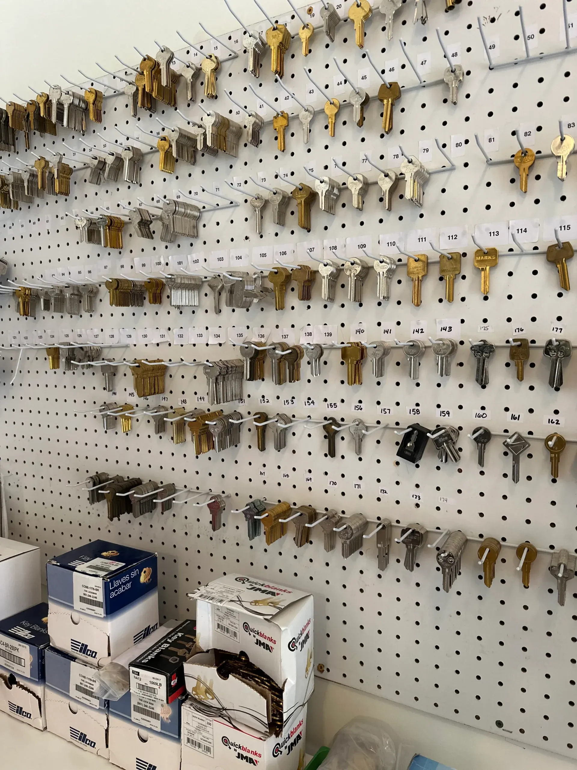 Woman scanning a keycard into an office.
